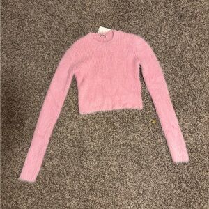 Zara Soft Pink Knit Long Sleeve
